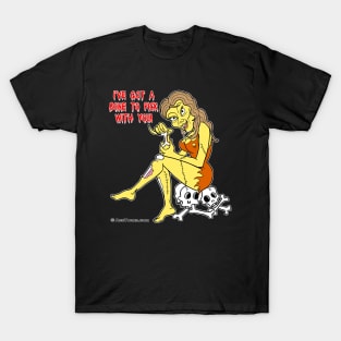 Sexy Zombie Picking Bones T-Shirt